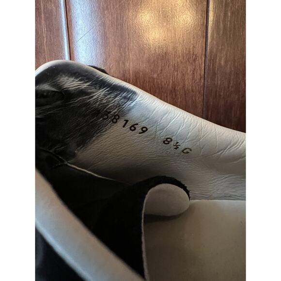 Gucci Guccissi Mens Size 8.5 Leather Low Top GG Stripe Made in Italy Sneakers - Picture 9 of 13